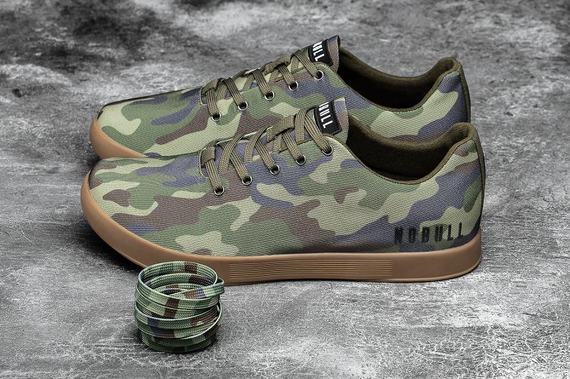 Nobull Forest Camo Canvas Men's Trainers Camo | USA V1327R